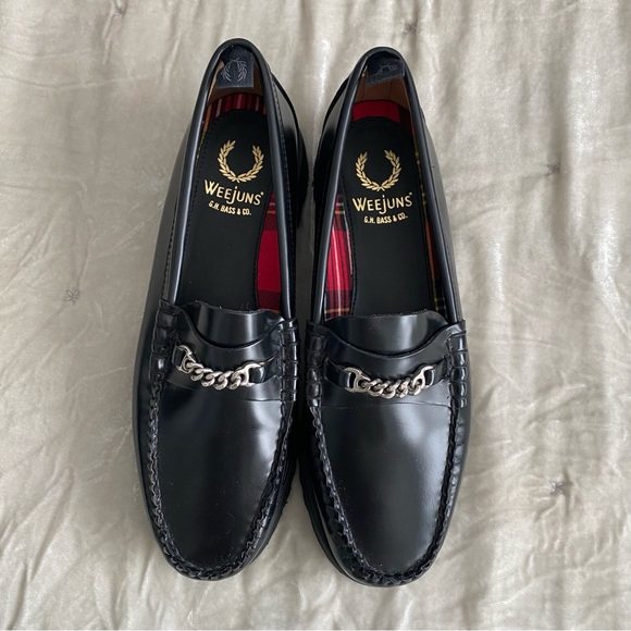 Fred Perry Weejuns Leather Loafers NWT Sz 8 - Picture 2 of 7